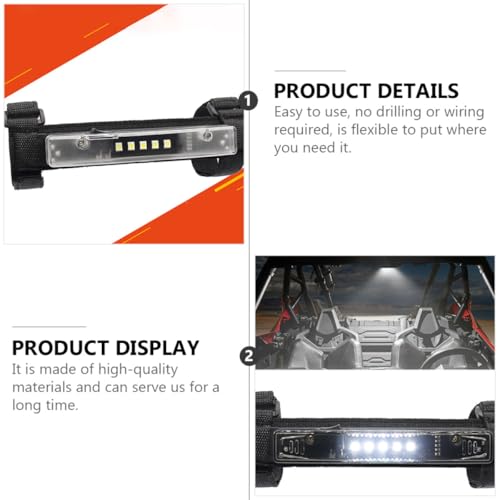 Barra de luces LED para jaula antivuelco y luz interior de techo para coche de golf 3