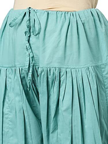 Image of GO COLORS Soft Cotton Salwar for Women | Relaxed Fit, Mid Rise, Ankle Length, Drawstrings
