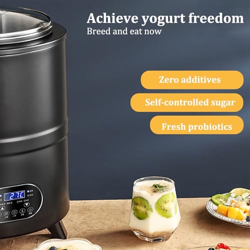 Multifunctional Probiotic Yogurt Machine with LCD Smart Control,Insulated Yogurt Maker,Large Capacity Design,Specialty Kitchen Appliances, for Home Cheese Fruit Wine(8L) - Image 5