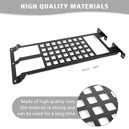 Jimen Compatible With Jeep Wrangler Jl Jlu & Gladiator Jt 2018-2023, Hard Top Molle Panel Cargo Rack Metal Roof Shelf Luggage Storage Carrier #TOP2