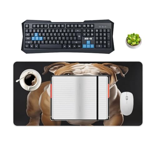 Alfombrilla de escritorio Bulldog inglés 30x60 cm goma miniatura 4