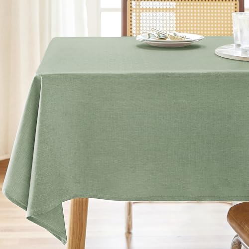 Image of AUSSPVOCT Textured Table Cloth Rectangle 60x104 Inch for Home Kitchen Decor