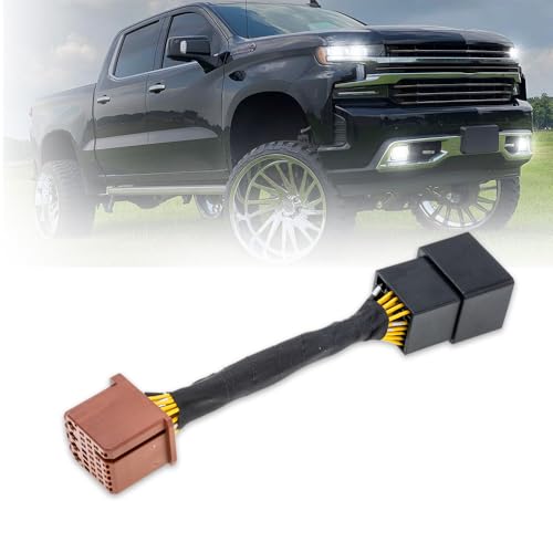 All Lights Mod 6 High Mod for Chevy Silverado 1500 Tahoe Equinox Suburban GMC Yukon Terrain Sierra 1500 Buick Envision Fog/Low Beams on When High Beams on Fog Light Always on Plug and Play Module