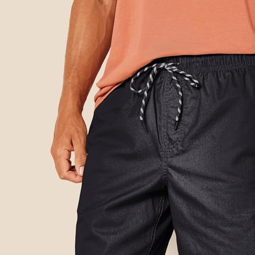 Image of Amazon Essentials Men's 8 inch Inseam Relaxed-Fit Cotton Drawstring Pull-On Walk Shorts, Summer-Weight