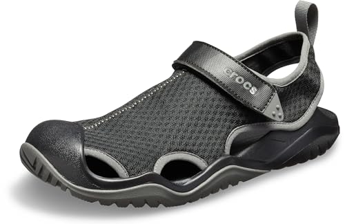 Crocs Swiftwater Mesh Deck Sandal Black 12