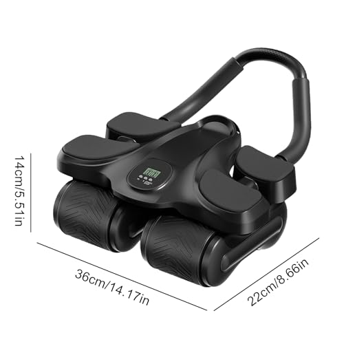 Rueda abdominal para gimnasio en casa y oficina con soporte de codo y rodillera 6
