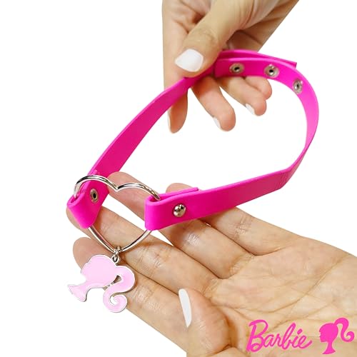 LUV HER Choker Necklace for Women Costume Outfit Chokers Necklace for Girls - Adjustable Choker Leather-like Collar Necklace for Girls With Charm Ages 4+4