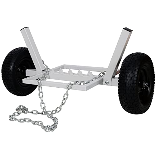 Heavy-Duty Metal Log Trolley, Log Holder with 1100 lbs Capacity, 18