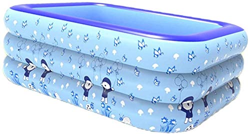 PP Inflatable Bathtub Bath Tub Plastic Barrel Baby Swimming Pool Folding Bath Bucket Thick and Wear-Resistant Durable Insulation Soft and Comfortable Portable Big Space Family Adult (Size : S)