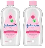 Johnsons JOHNSON'S - Baby Oil, (1 X 500 ML) (Packung mit 2)