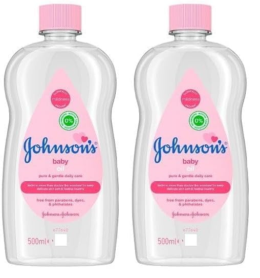 Johnsons JOHNSON'S - Baby Oil, (1 X 500 ML) (Packung mit 2)