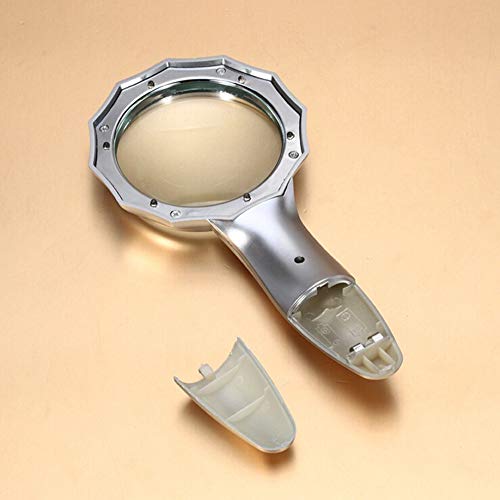 Loupe d'observation mini portable 75mm HD avec 6LED