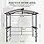 COOS BAY 8x5 Barbeque Grill Gazebo Outdoor BBQ Gazebo Canopy, Steel Frame Double-Tier Polycarbonate Top Canopy with Shelves Serving Tables
