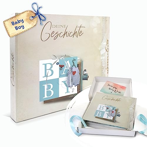 walther design album photo bleu 28 x 30,5 cm Album bébé avec découpe de couverture, Baby Estrella UK-133-L