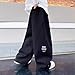 Boy's Wide Straight Leg Cargo Pants Loose Fit Lightweight Sweatpants Multi Pockets Fashion Trouser Baggy Track Pants