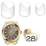 HilBeliFU 3Pcs Watch Calendar Magnifying Glass Set, Strong Permeability Watch Date Calendar Magnifying Glass, Convexity Watch Calendar Window Magnifying Glasses for Watch Repairing
