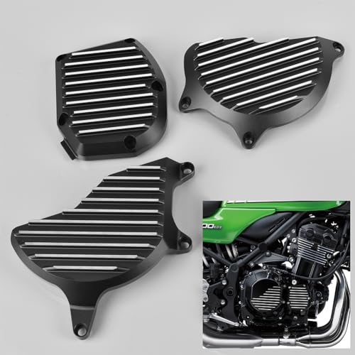 AYOUYUE Z900RS エンジンカバー エンジンスライダー エンジンガード カワサキ Z900 Z900RS CAFE 全年式 に適用 ジェネレーターカバー 2018 2018 2020 2021 2022 2023 2024 (黒,z900rs 2018+)