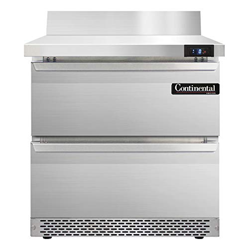 Continental Refrigerator DL1FI-SA-E Designer Line Extra-High Single Section Roll-In Freezer, Stainless Exterior