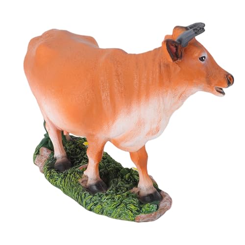 Statue de vache en résine faite main pour décorer une pelouse chic - 7