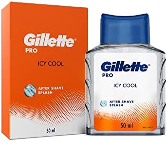 Gillette Men Pro Fresh After Shave Splash Icy Cool Liquid 50Ml, White