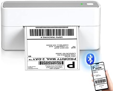 Omezizy Bluetooth Shipping Label Printer - Wireless Thermal Label Printer, 4x6 Label Printer for Shipping Packages Support iPhone, Android, PC, Compatible with USPS, Shopify, Amazon, Etsy, Ebay