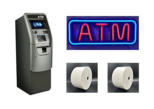 ATM Starter Package, ATM Machine Halo 2 + ATM Neon Sign + 2 Receipt Paper Rolls