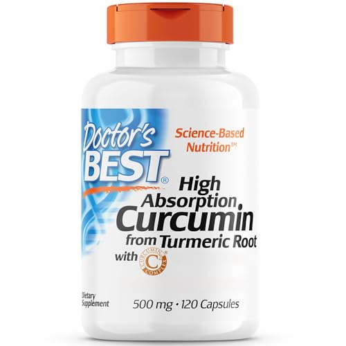 Doctor's Best, High Absorption Curcumin, 500mg, 120 Kapseln, Laborgeprüft, Kurkuma, Glutenfrei, Sojafrei, Ohne Gentechnik