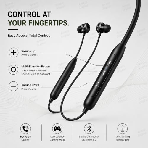 Image of for OnePlus Z2 ANC Neckband Buds Bluetooth with Intelligent ANC Fast Charging Long Playback (Neckband Z2)