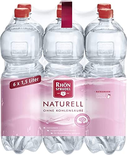 Rhönsprudel Agua mineral desechable natural (6 x 1,5 l)