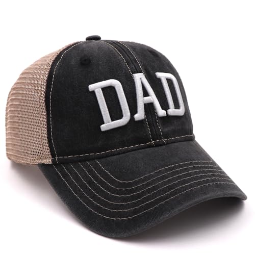 Image of Mom and Dad Hats Embroidered Adjustable Mesh Back Baseball Caps