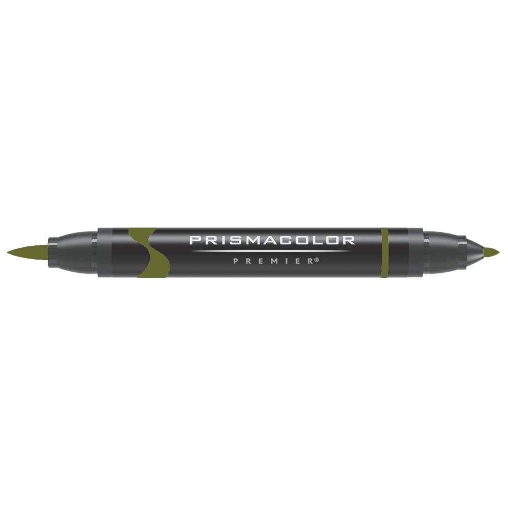 Prismacolor Premier Brush|fine PB 172 Brush/Fine Tip Green Marker – Markers (Green, Brush/Fine Tip, Black)