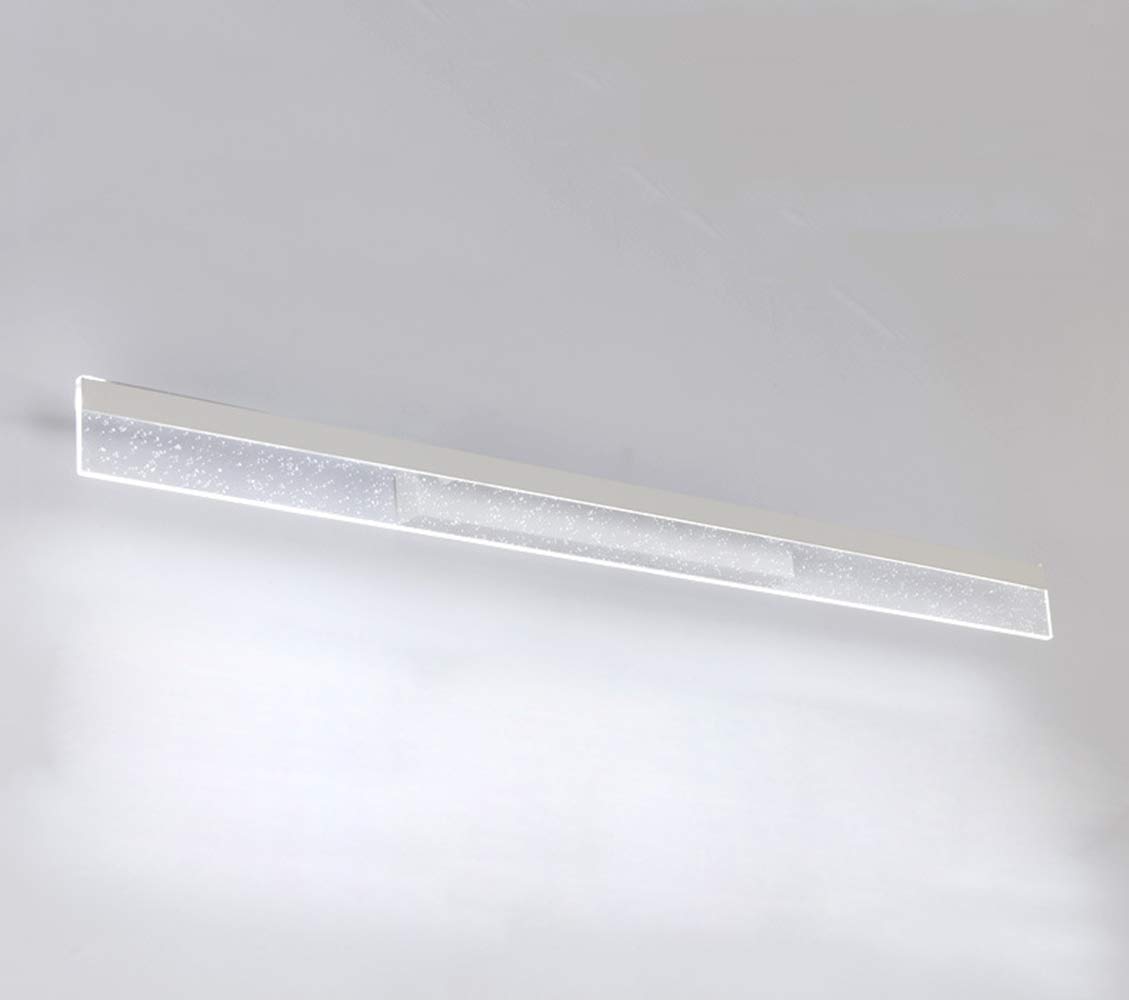 Design Minimalista LED Luce Frontale A Specchio Creativo Metallo Acrilico Lampada Da Specchio Per Bagno Lampada Da Parete Luce Del Display Toeletta Impermeabile E Antiappannamento,80cm3000k