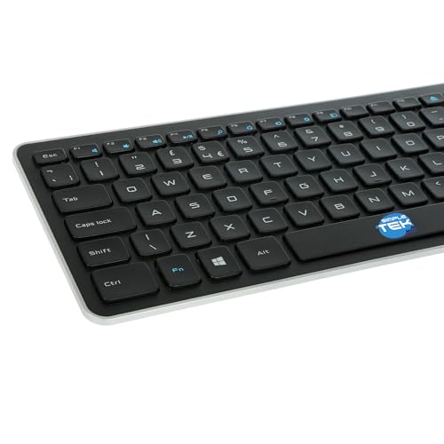 Teclado y ratón inalámbrico compacto SIMPLETEK QWERTY Inglés Reacondicionado 6