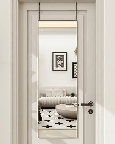 BEAUTYPEAK Adjustable Over-the-Door Mirror