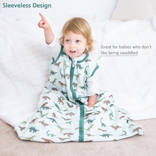 Image of LollyBanks Sleep Sack, 100% Cotton Neutral Baby Sacks, 0.5 TOG Sleep Sacks Lightweight with 2-Way Zipper