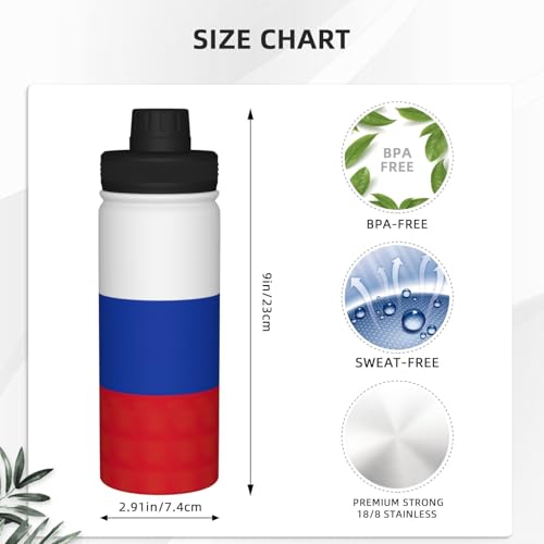 Botella de agua aislada de acero inoxidable con termo de 18 oz 5