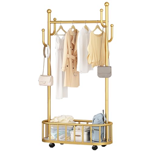 Perchero de metal resistente con ganchos