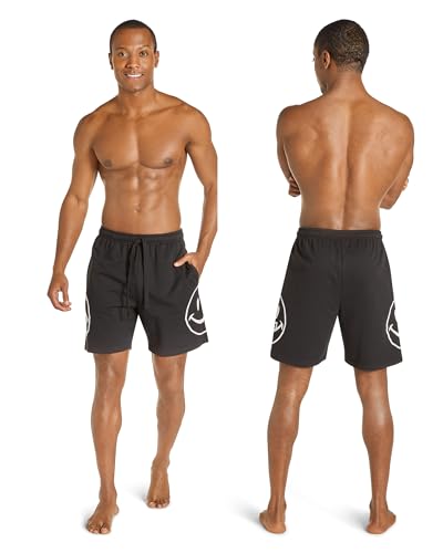 JOE BOXER French Terry Mens Pajama Shorts, Logo Print Mens Sleep Shorts Loungewear, Summer PJ Bottoms3