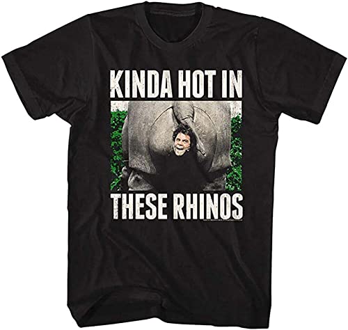 Ace Ventura T-Shirt Pet Detective Hot In These Rhinos Black Tee Blackxl