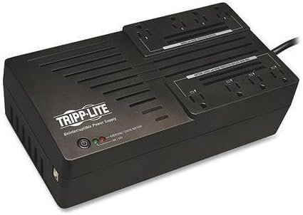 Tripp Lite UPS w/AVR, Backup Time 20Min, 8 Outlets, 550VA, Black (AVR550U)