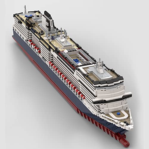 WWEI Technik Bausteine Schiff MS Koningsdam Kreuzfahrtschiff, 3622 Teile 1:400 Schiff Spielzeug Modellbausatz… – Bild 4