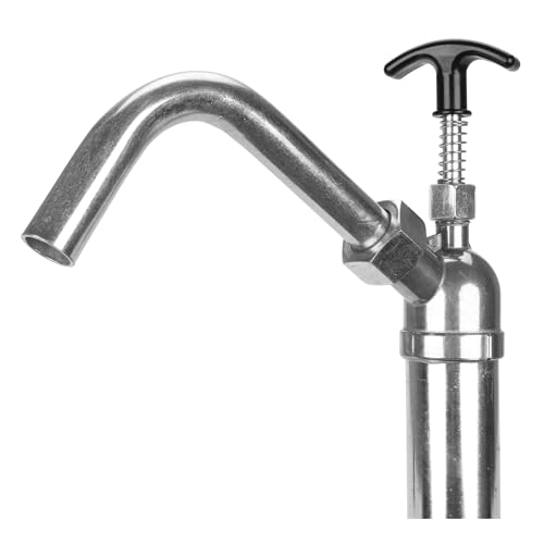 Image of Performance Tool W54266 Lift Action Steel Barrel Pump Dispenser for Fluid Transmission, Silver