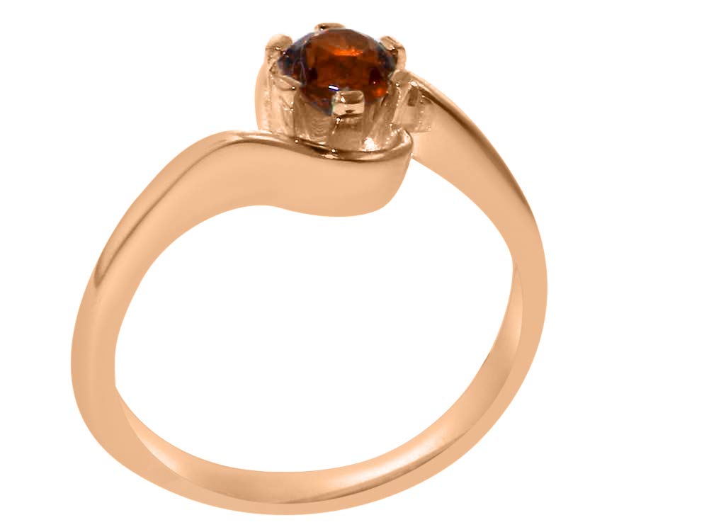 天然 シトリン リング レディース 指輪 ピンクゴールド 加工 天然石 11月 誕生石 お守り 誕生日プレゼント 女性 ブランド 英国製（イギリス製） K14 ピンクゴールド 天然 シトリン 天然
