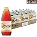 Tejava Peach Black Iced Tea, 24 Pack, 12oz Glass Bottles, Unsweetened, Non-GMO, Kosher, No Sugar or Sweeteners, No calories, No Preservatives, Brewed in Small Batches