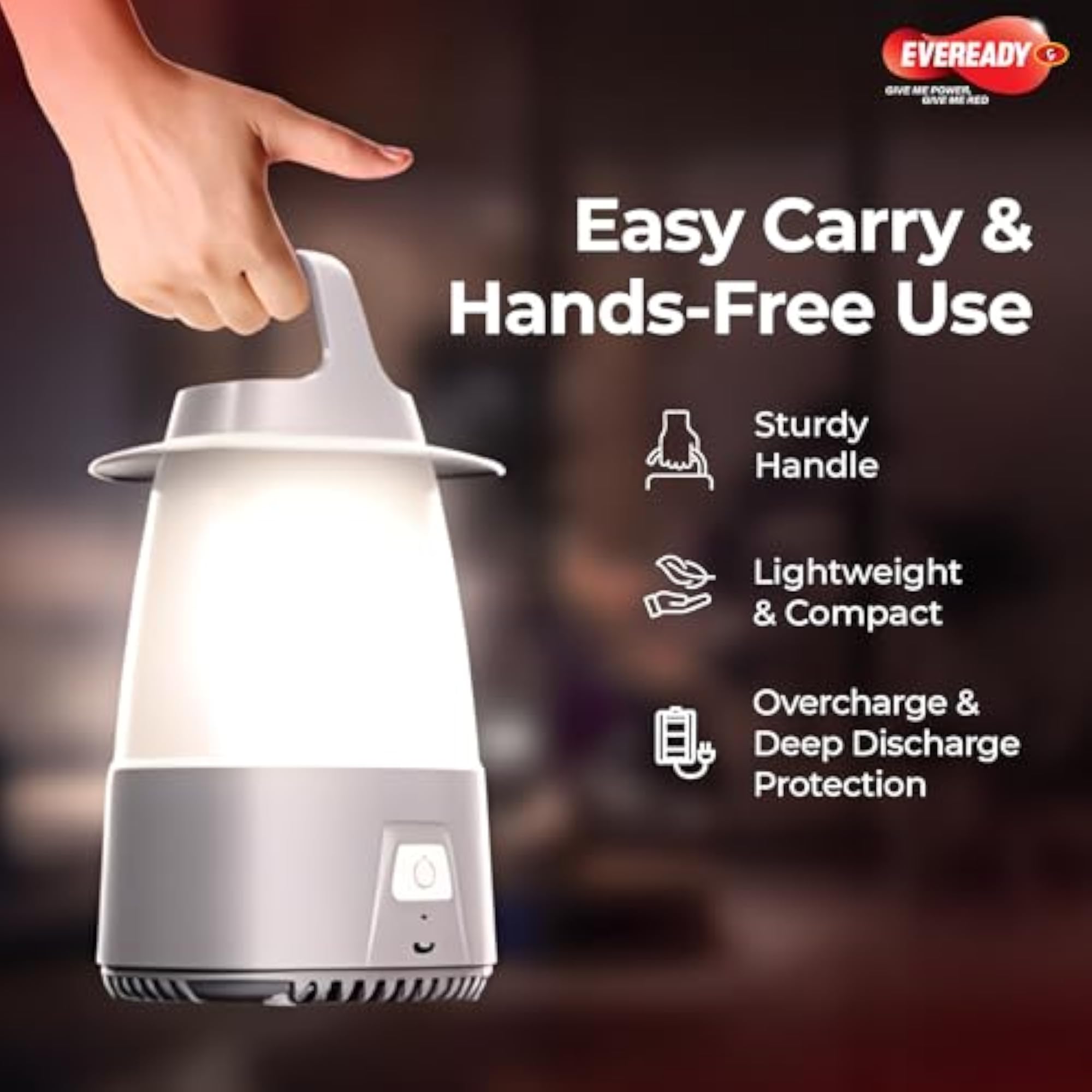 25W Rechargeable Emergency Lantern for Outdoor Use