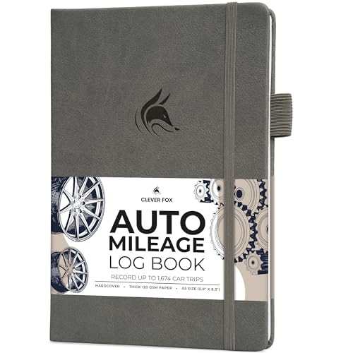 Carnet de kilométrage A5 gris pour simplifier vos frais réels