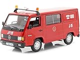  Editorial Salvat - 1987 Furgoneta Mercedes-Benz MB 180 [Z-6812-AG] Brigada Bomberos Zaragoza Rojo/Blanco 1:43 Editorial Salvat SP12 - Salvat FireSP12