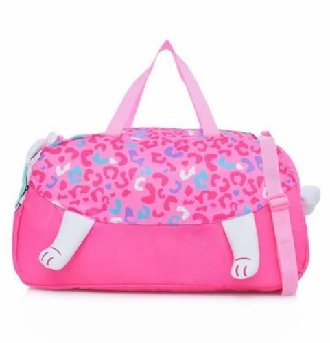 Image of 3D Design Duffle Bag for Kids & Adult| Large Compartment Foldable Luggage with Shoulder Strap | Lightweight Travel & Short Trips Storage Organizer for Women (Cat)