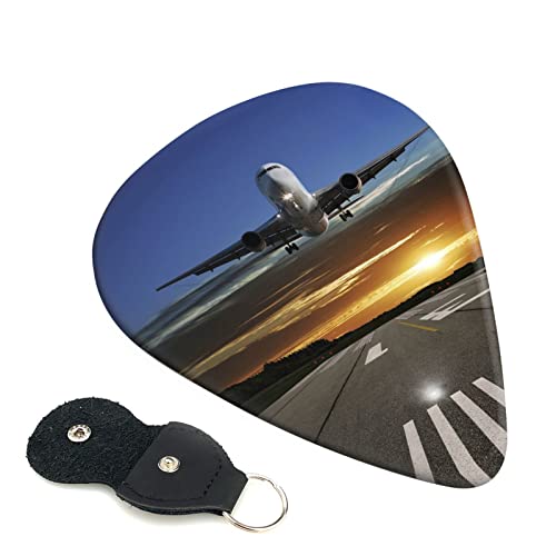 Airport Lot de 6 médiators pour guitare acoustique, guitare électrique, basse, ukulélé – fins, moyens et épais. - Les Beatles, Paul McCartney, John Lennon, RIngo Starr, George Harrison Airport Lot de 6 médiators pour guitare acoustique, guitare électrique, basse, ukulélé – fins, moyens et épais.
