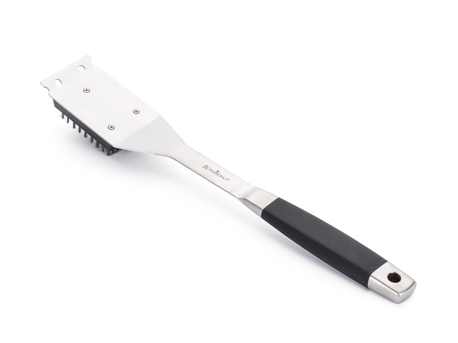 Rosmarino Blacksmith 4-częściowy zestaw, przenośny grill kulisty na węgiel drzewny, 36 cm, emaliowany ruszt chromowy, z 3 akcesoriami do grillowania, idealny do gotowania na świeżym powietrzu